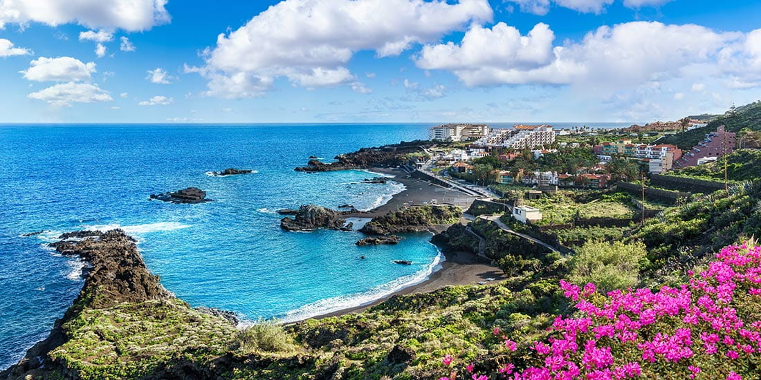Landscape with Los Cancajos, La Palma, Canary island